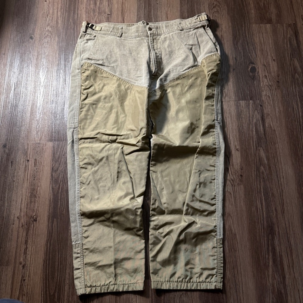 Columbia Sportswear Mens 42 Canvas Hunting Brush Pants Khaki Tan Vintage Korea